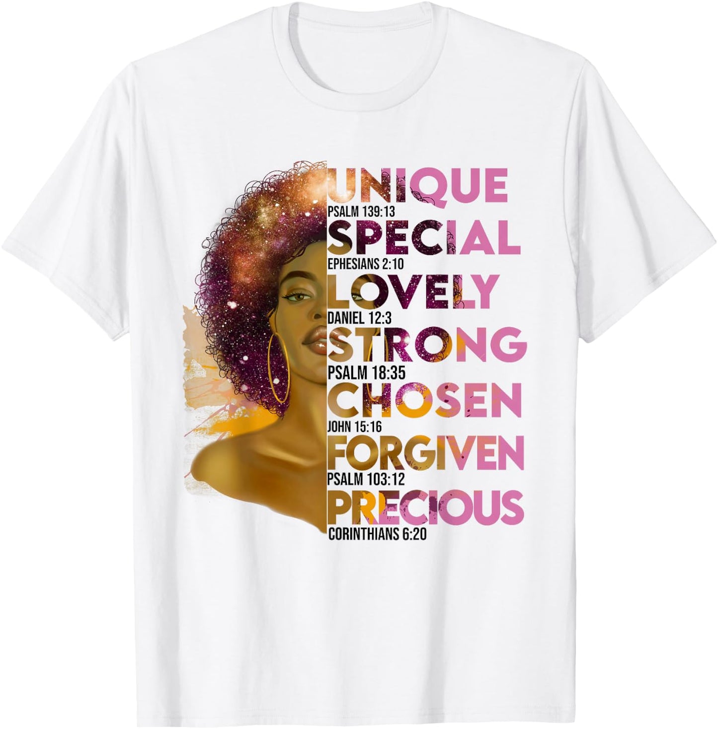 Motivational Bible Verse for African Women T-Shirt - T-Shirt | White