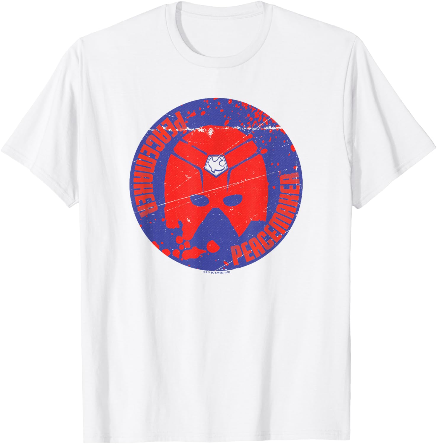 Peacemaker Helmet Badge T-Shirt - T-Shirt | White