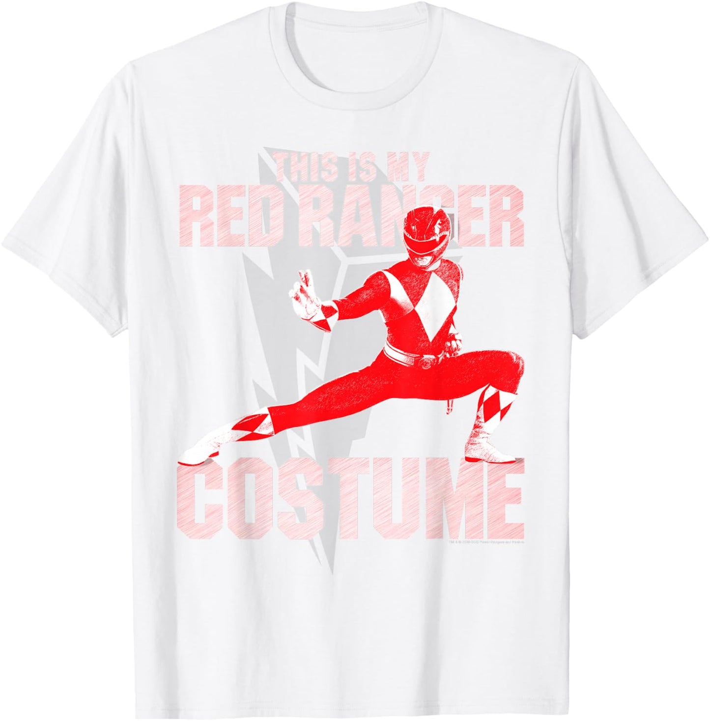 Power Rangers Red Ranger Halloween Costume T-Shirt - T-Shirt | White