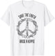 Save The Earth Raise A Hippie Planet Earth Day Gift T-Shirt - T-Shirt | White