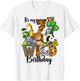 It's My 7th Birthday Zoo Theme Birthday Safari Jungle Animal T-Shirt - T-Shirt | White
