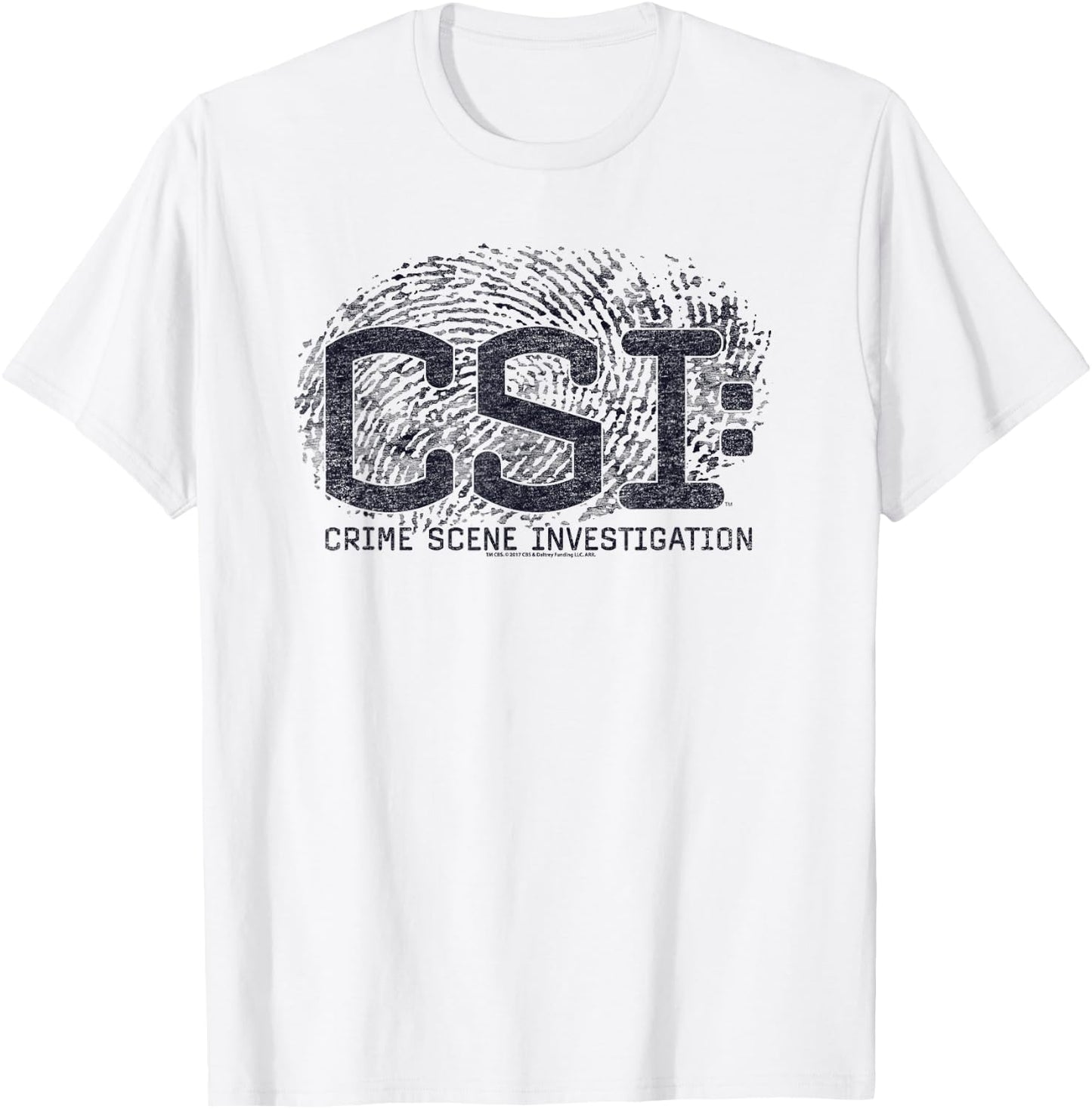 CSI Distressed Logo T-Shirt - T-Shirt | White