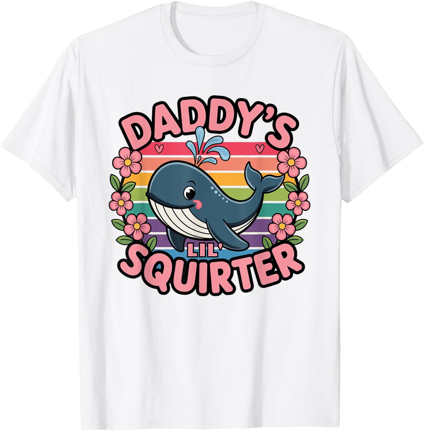 Funny Swap Daddy's Lil' Squirter Embarrassing T-Shirt - T-Shirt | White