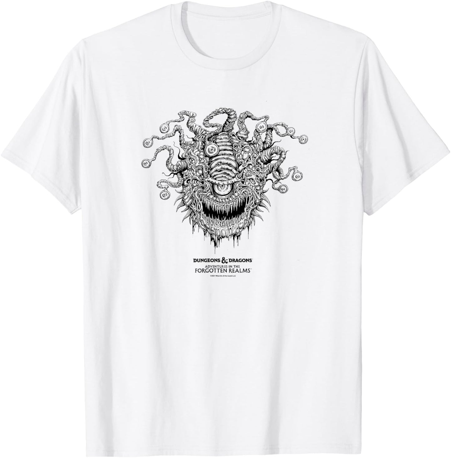 Magic: The Gathering Dungeons & Dragons Characters & Logo T-Shirt - T-Shirt | White