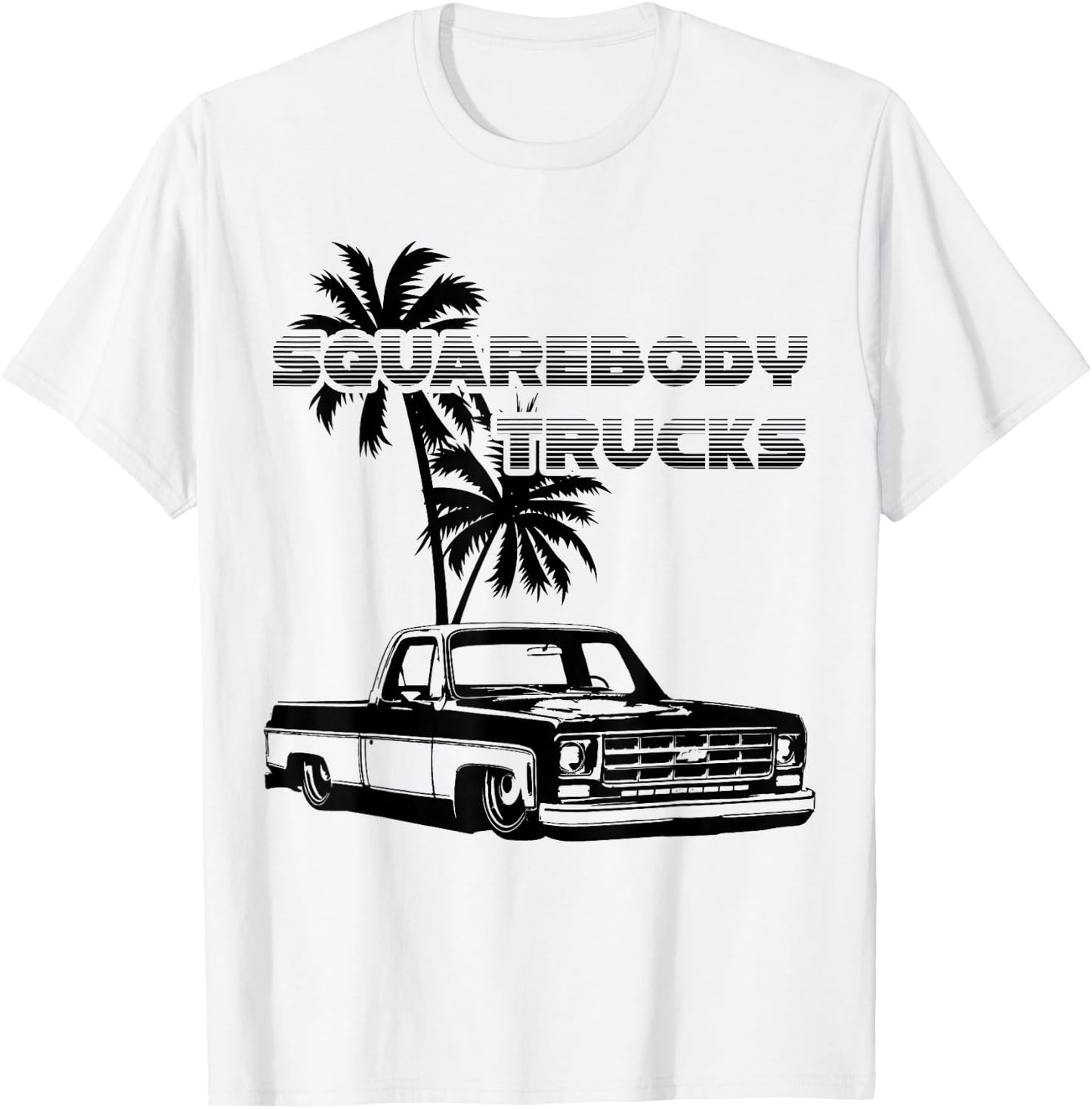 C10,Jimmy,Squarebody Truck,Suburban,Blazer,Silverado,slammed T-Shirt - T-Shirt | White