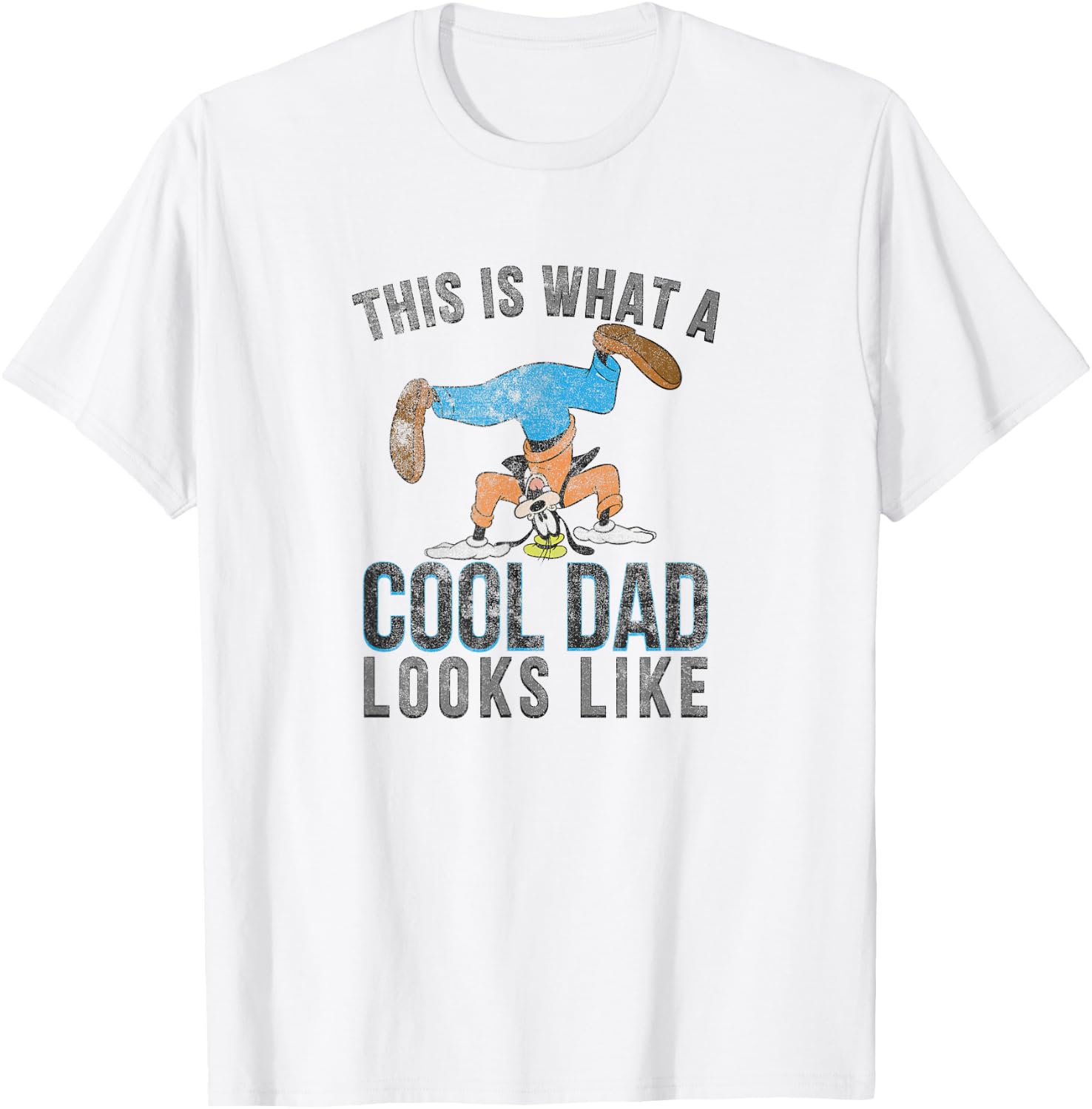 Disney Cool Dad Goofy T-Shirt - T-Shirt | White