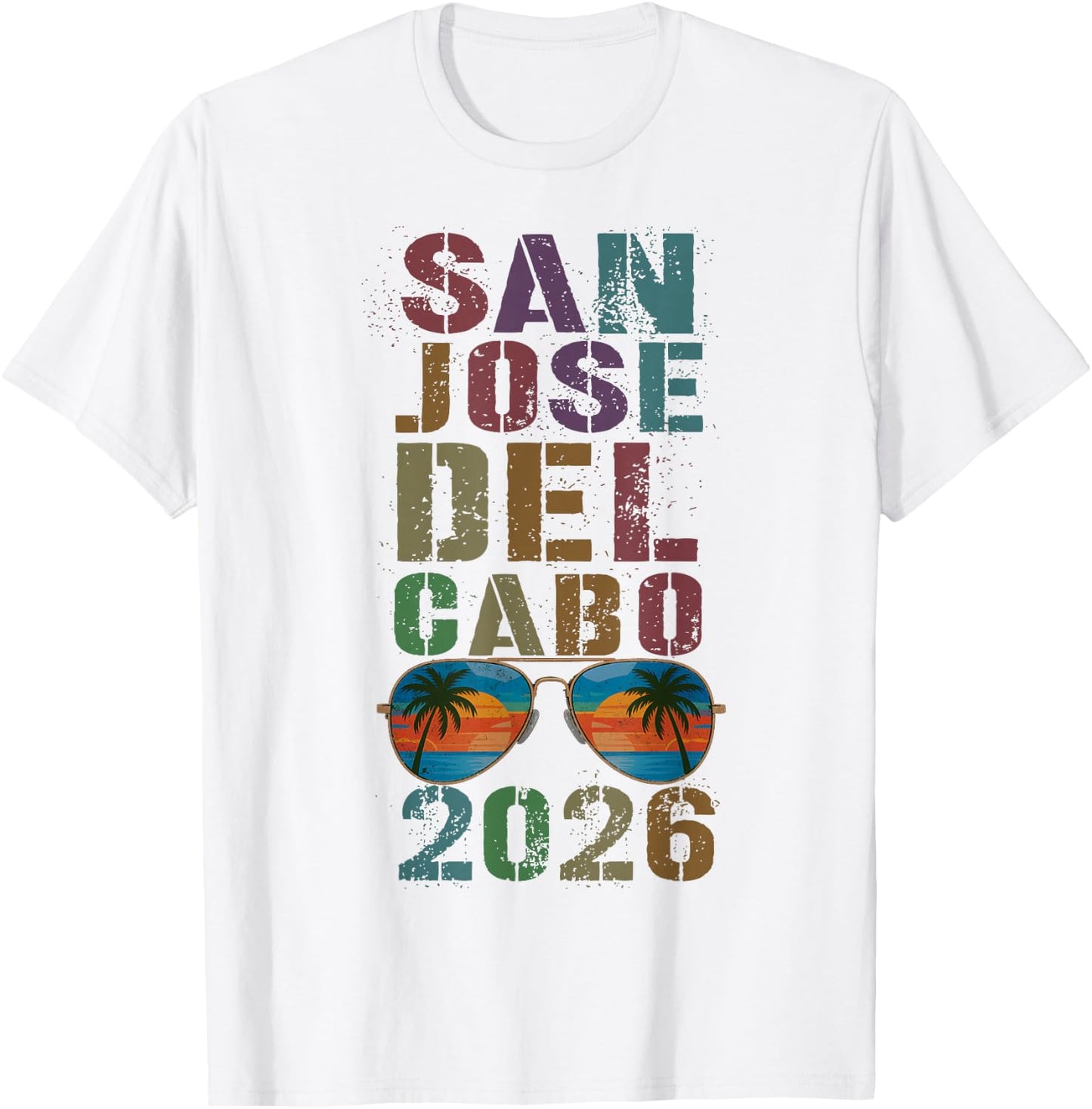 Retro SAN Jose DEL Cabo 2026 Girls Vacation Surfing Trip T-Shirt - T-Shirt | White