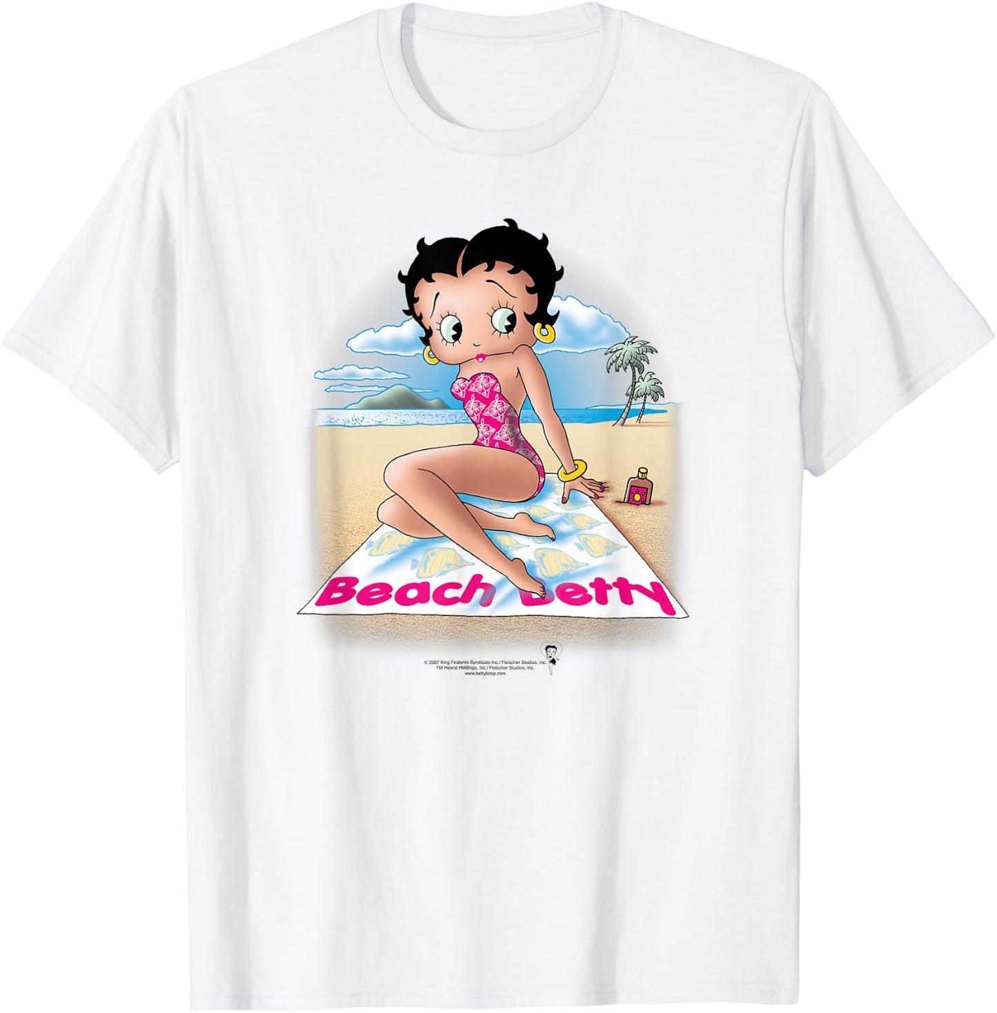 Betty Boop Beach Betty T-Shirt - T-Shirt | White