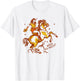"Wild As Heck" Cute & Fun Retro Cowgirl Pinup Riding A Horse T-Shirt - T-Shirt | White