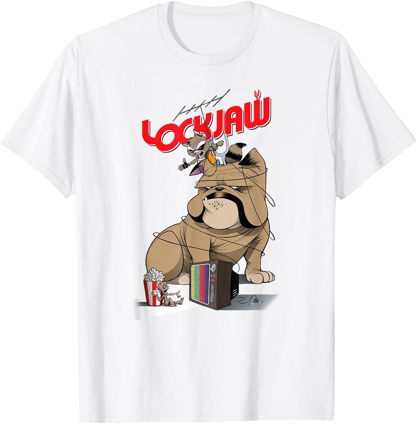 Marvel Guardians of the Galaxy Lockjaw #1 Variant Cover T-Shirt - T-Shirt | White