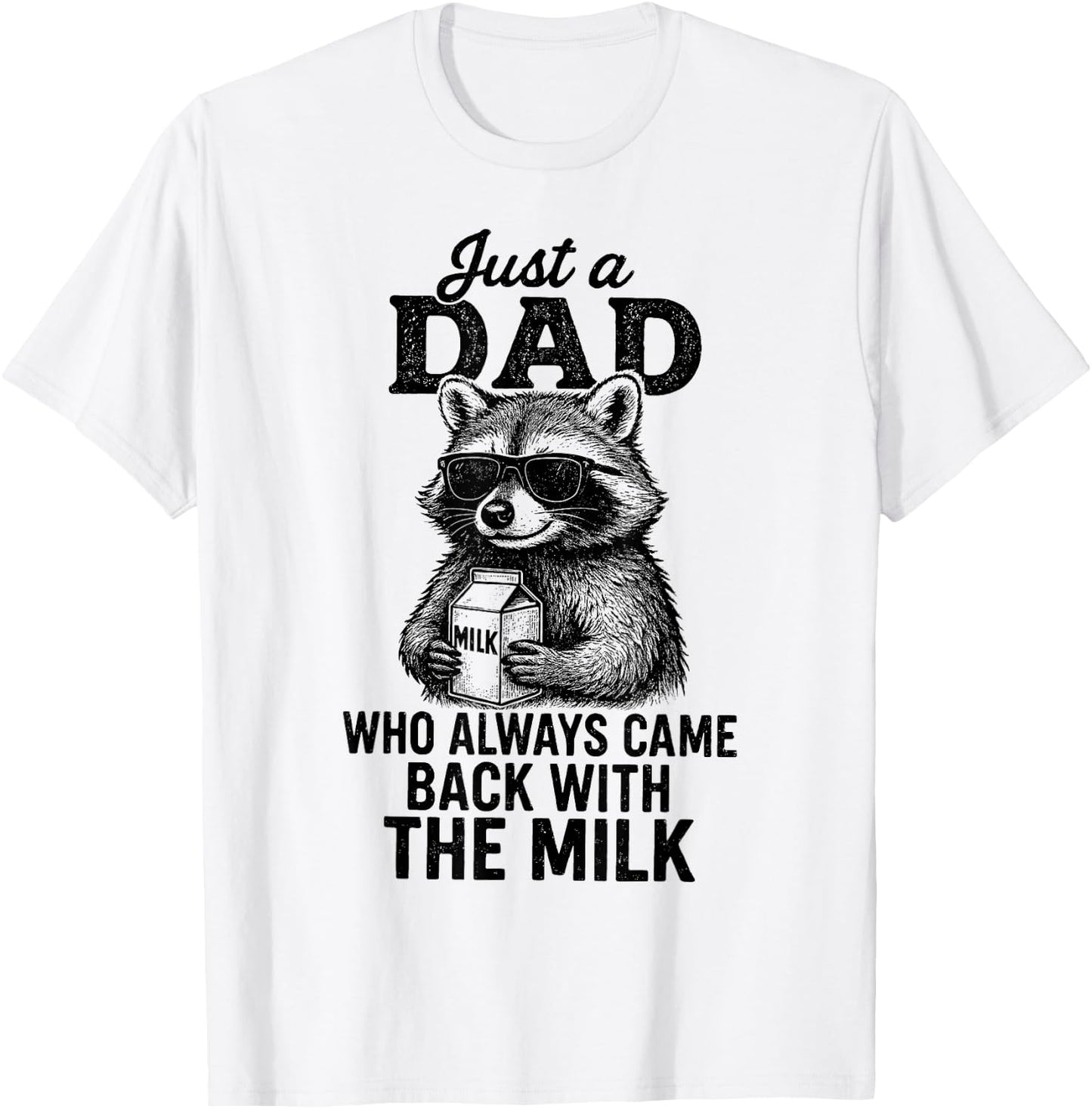 With the Milk Fathers Day T-Shirt - T-Shirt | White