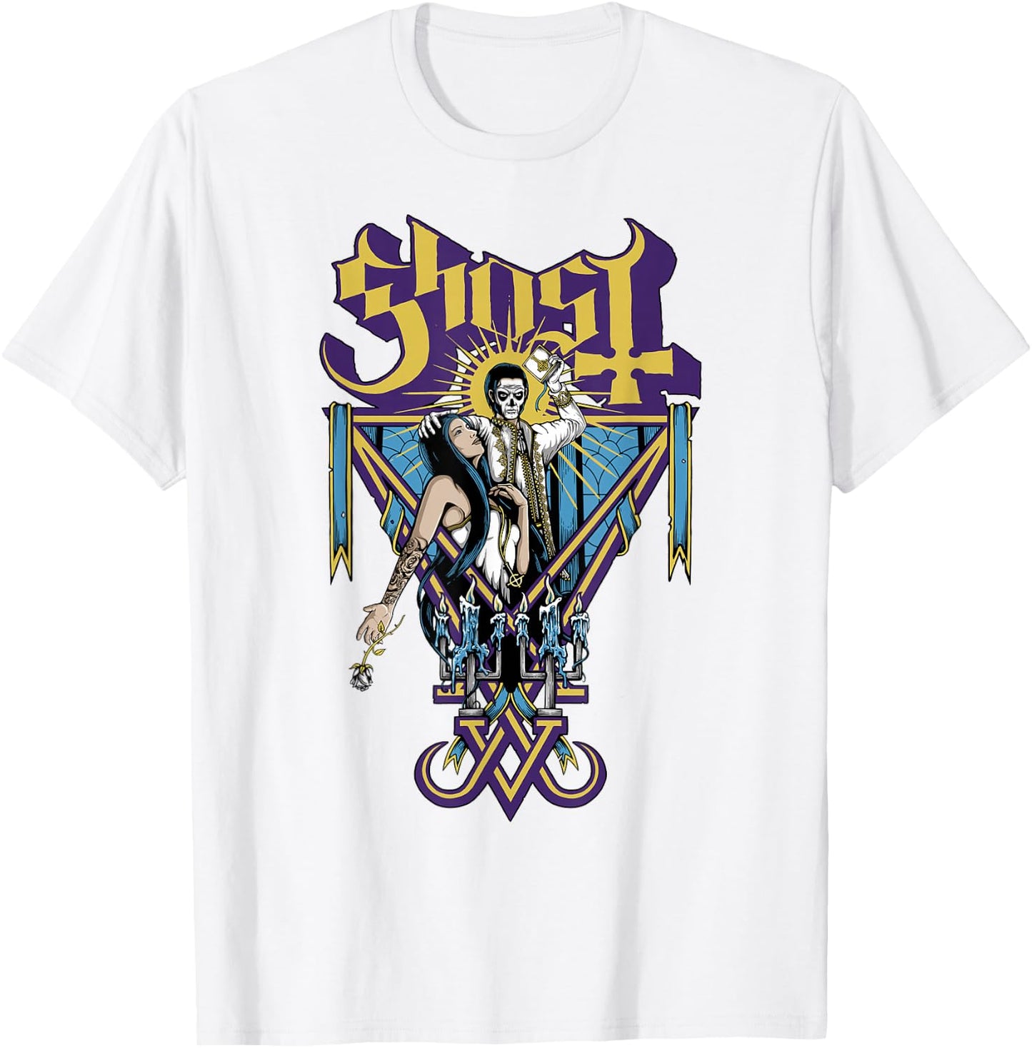 Ghost – Blessed White T-Shirt - T-Shirt | White