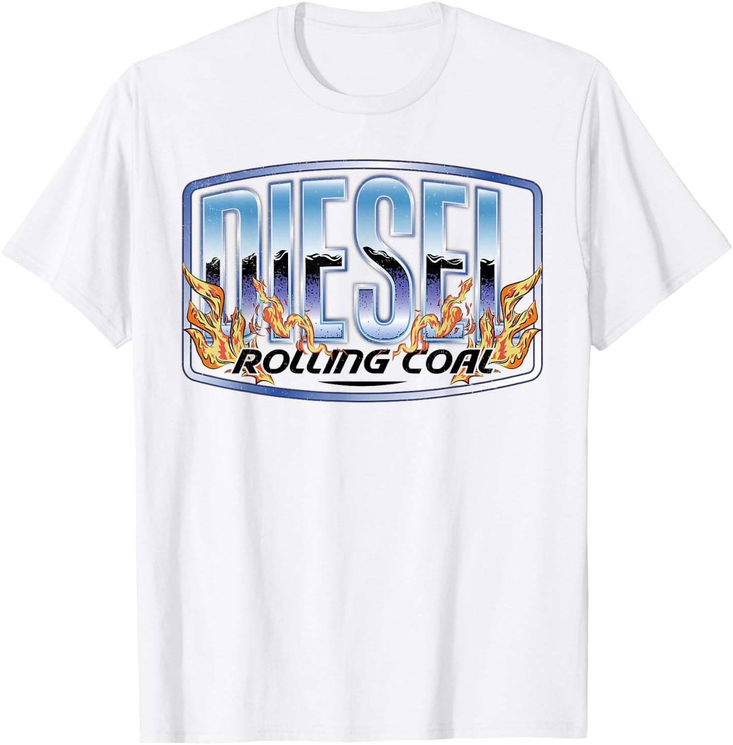 Diesel Rolling Coal Trucker Truck Driver Mechanic Retro Men T-Shirt - T-Shirt | White