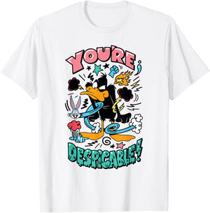 Looney Tunes Daffy Duck You're Despicable T-Shirt - T-Shirt | White