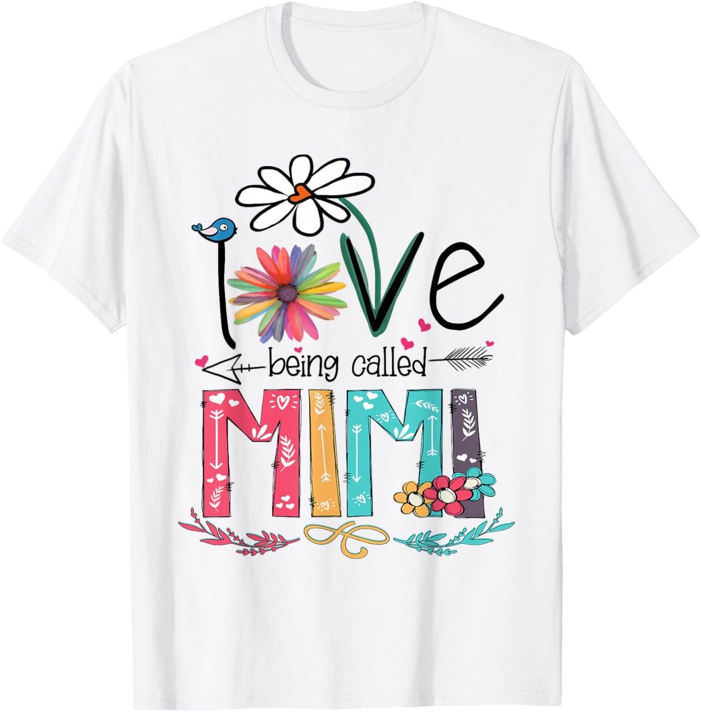 I Love Being Called Mimi Sunflower Shirt T-Shirt - T-Shirt | White