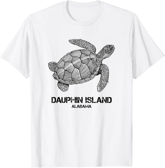 Dauphin Island Alabama T-Shirt - T-Shirt | White