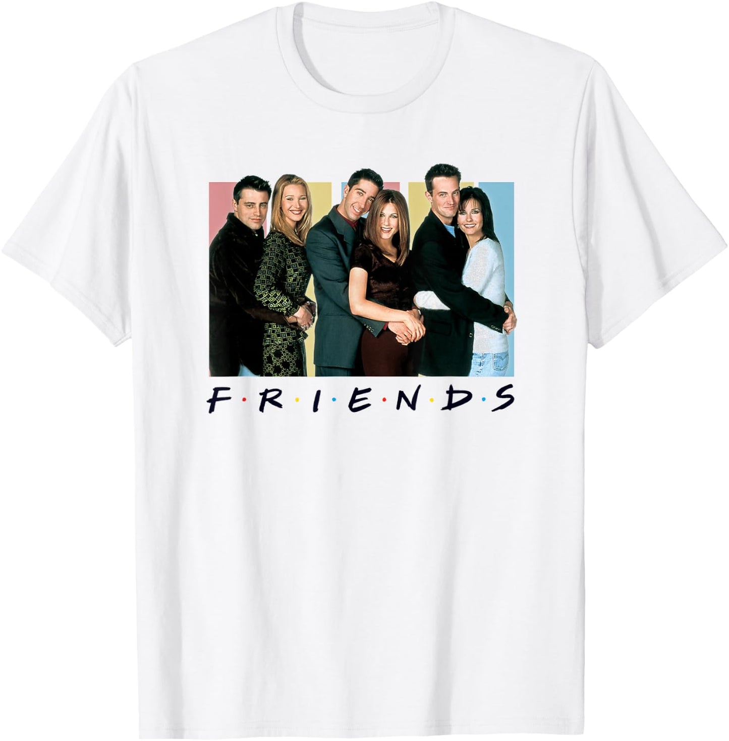 Friends Cast Logo T-Shirt - T-Shirt | White
