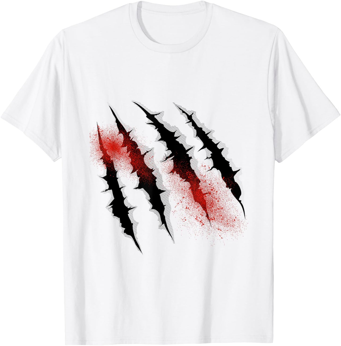 Dinosaur T rex Claw Marks For Halloween Boys Men Kids T-Shirt - T-Shirt | White