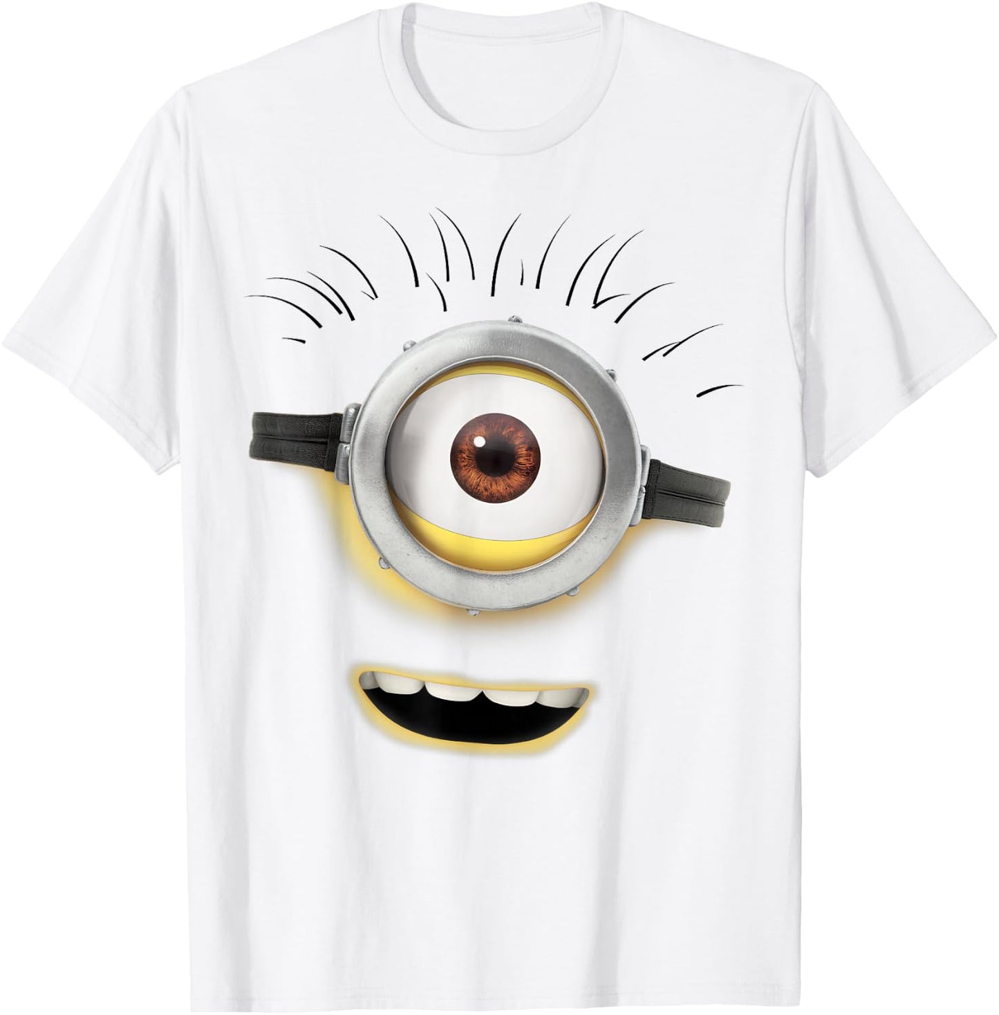 Despicable Me Minions Carl Open Mouth Graphic T-Shirt - T-Shirt | White