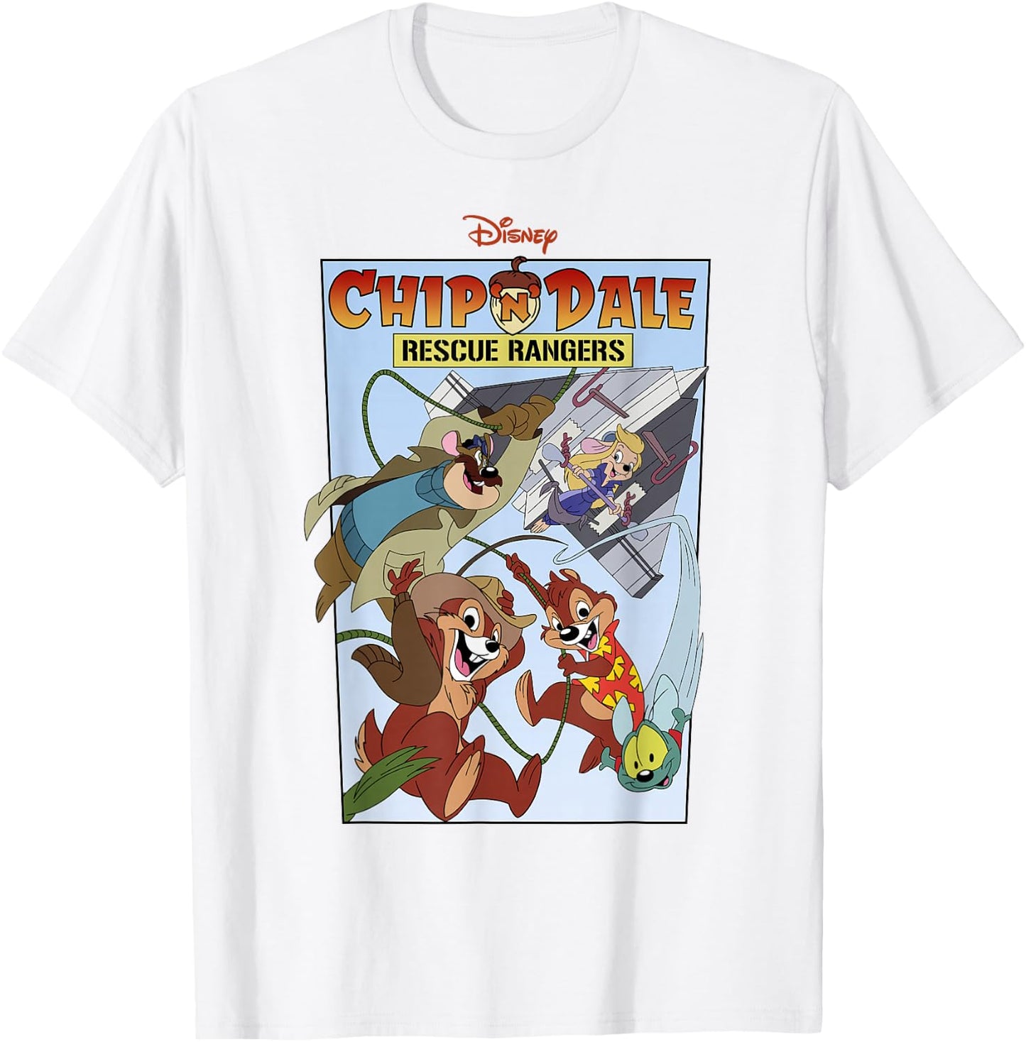 Disney Chip 'n' Dale Rescue Rangers Cover T-Shirt - T-Shirt | White
