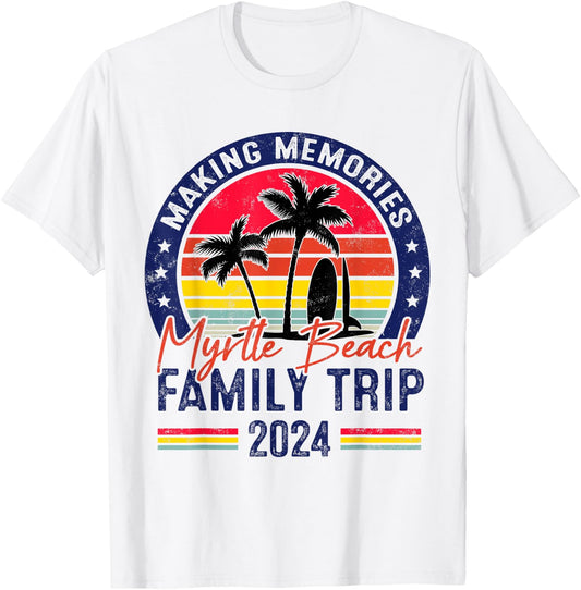 Myrtle Beach Family Trip 2024 Matching Vacation Summer 2024 Women Kids T-Shirt - T-Shirt | White