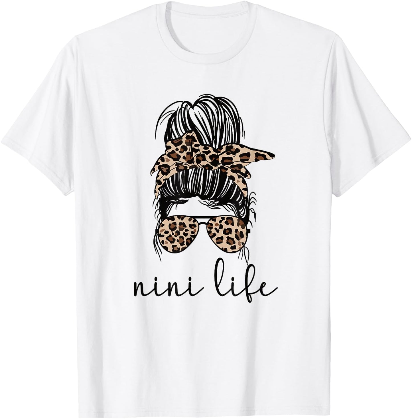 Nini Life Blessed Nini Grandmother Nini Grandma T-Shirt - T-Shirt | White