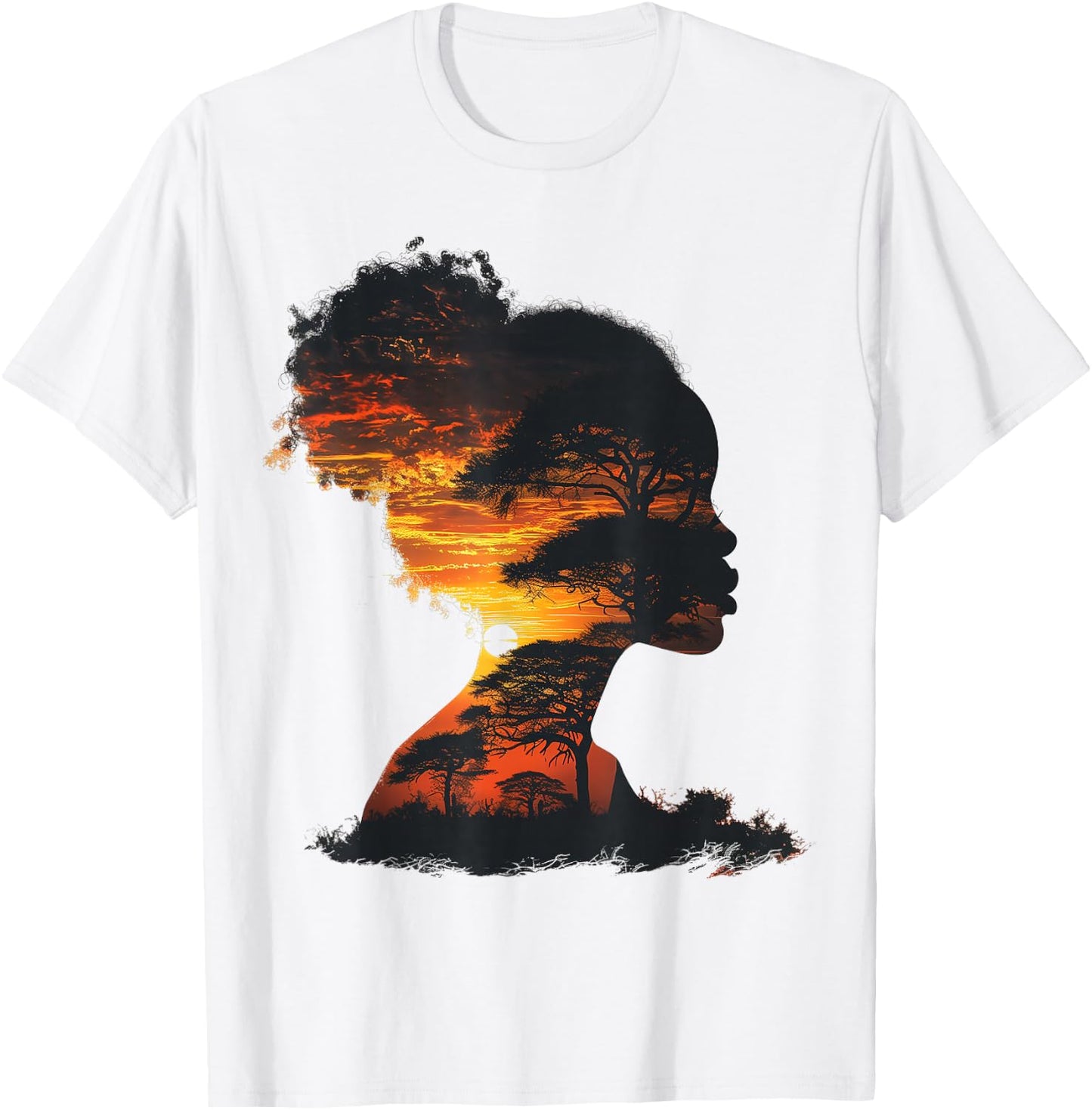 Black Women Graphic Black History Month African American T-Shirt - T-Shirt | White