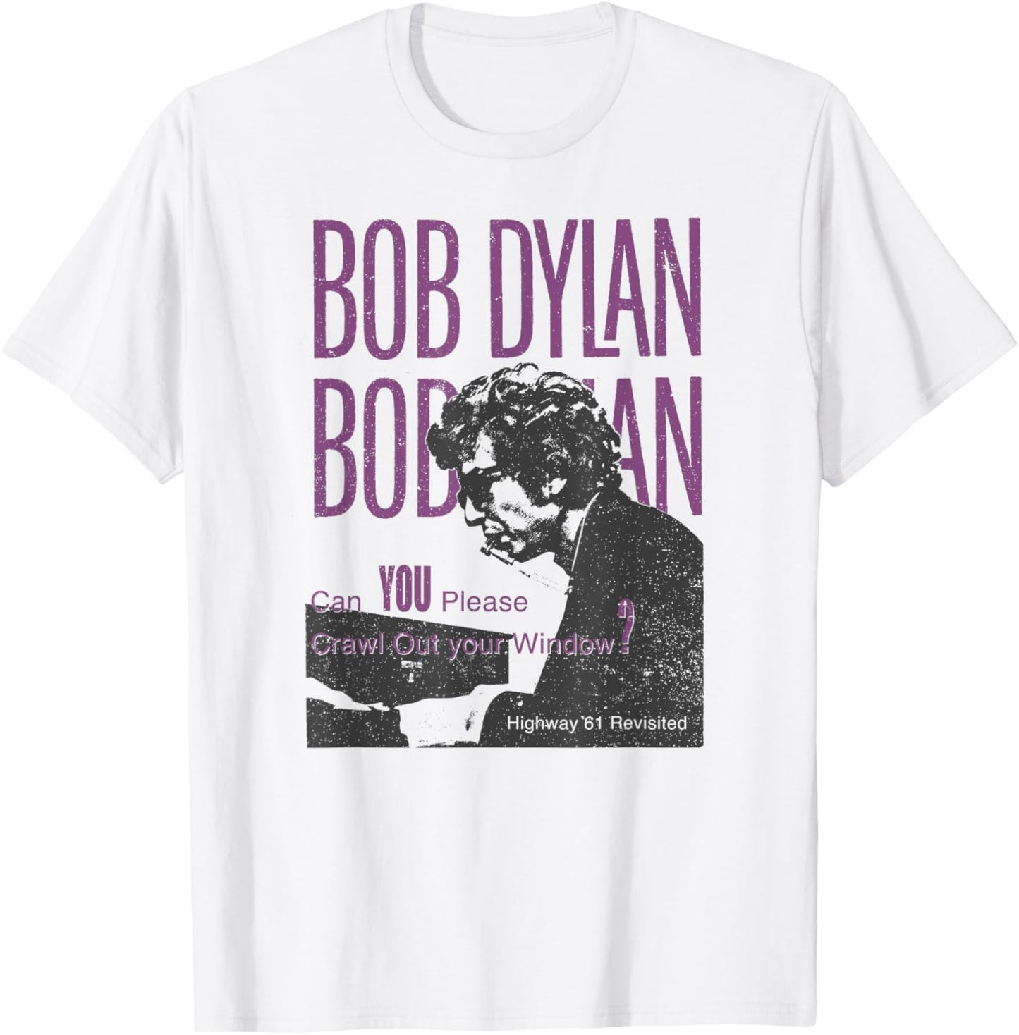 Bob Dylan - Crawl Out Your Window T-Shirt - T-Shirt | White