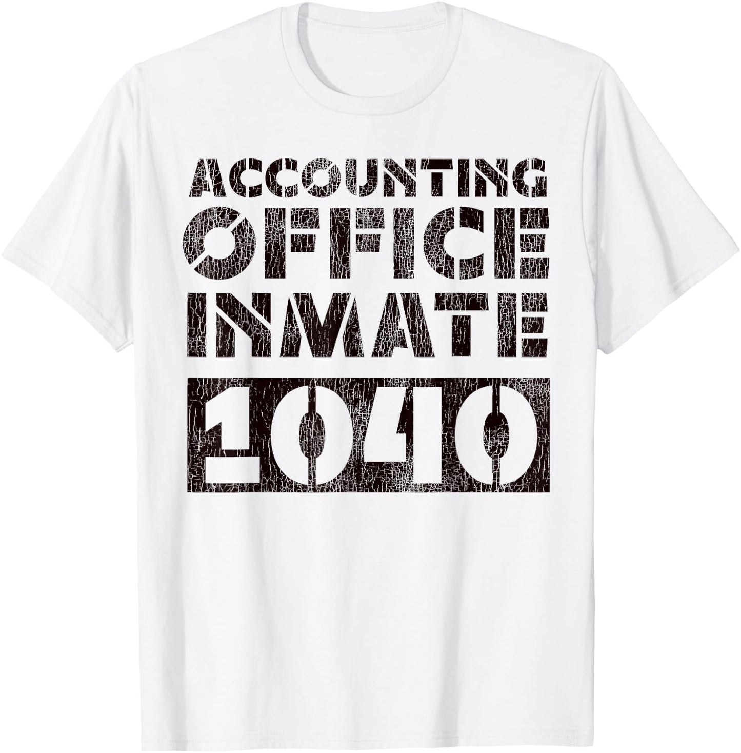 Accountant Bookkeeper Accounting Prison Jail Halloween T-Shirt - T-Shirt | White