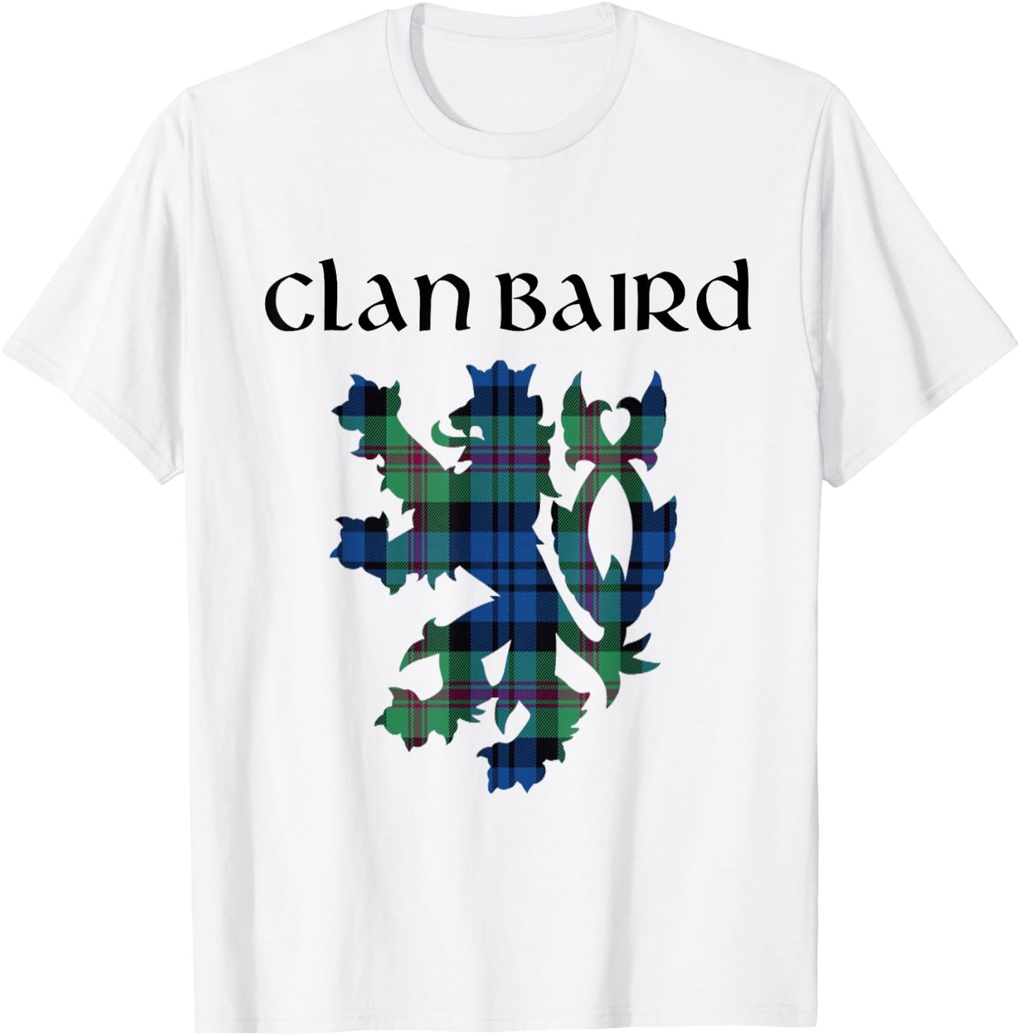 Clan Baird Tartan Scottish Family Name Scotland Pride T-Shirt - T-Shirt | White