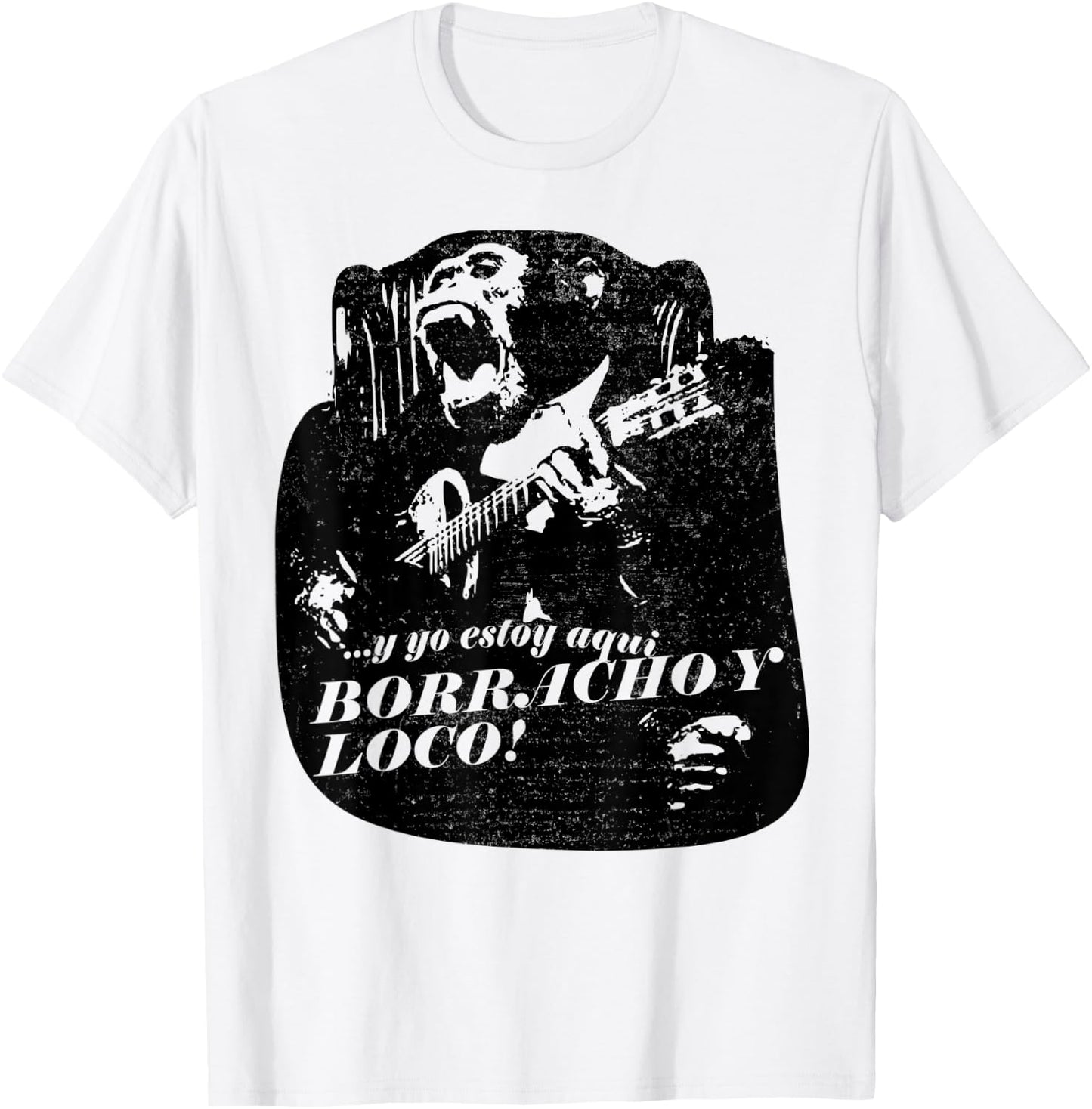 Drunk and crazy latin Spanish espanol cool T-Shirt - T-Shirt | White