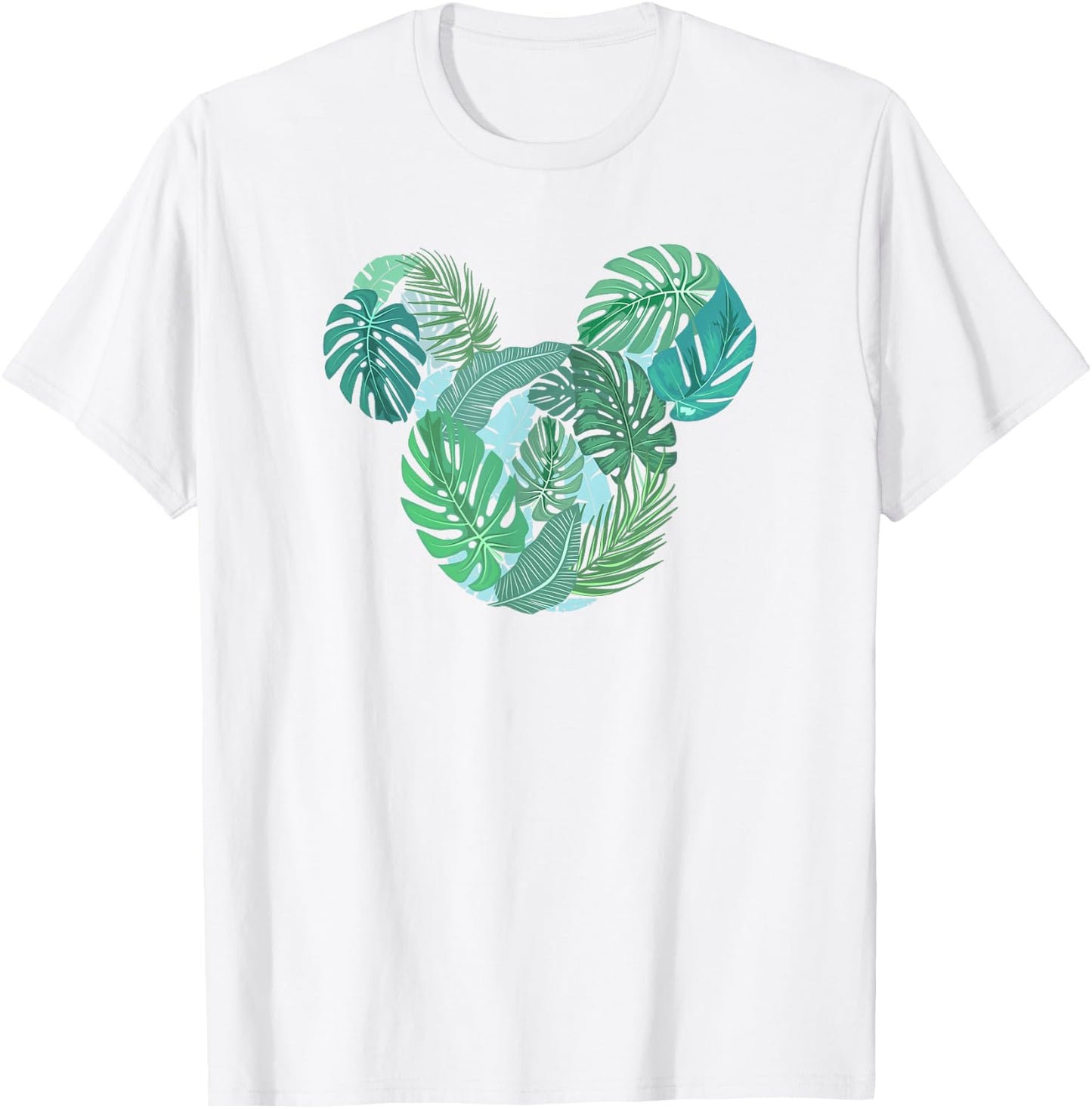Disney Mickey Classic Mickey Tropical Face Fill V2 T-Shirt - T-Shirt | White