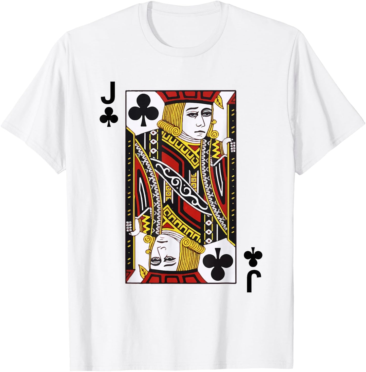 Jack of Clubs Blackjack Cards Poker 21 J shirt T-Shirt - T-Shirt | White