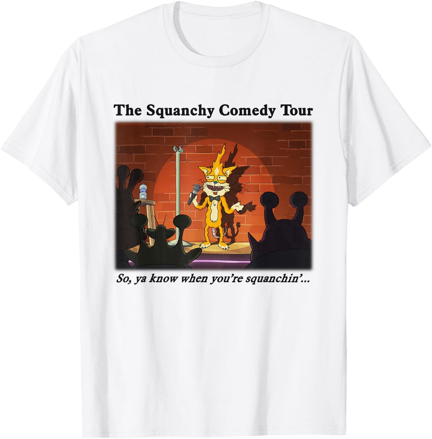 Rick and Morty The Squanchy Comedy Tour T-Shirt - T-Shirt | White