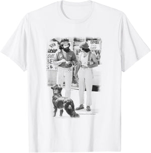 Up in Smoke Cheech Chong Dog T-Shirt - T-Shirt | White