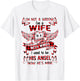 I'm not a widow I'm a wife to a husband with wings T-Shirt - T-Shirt | White