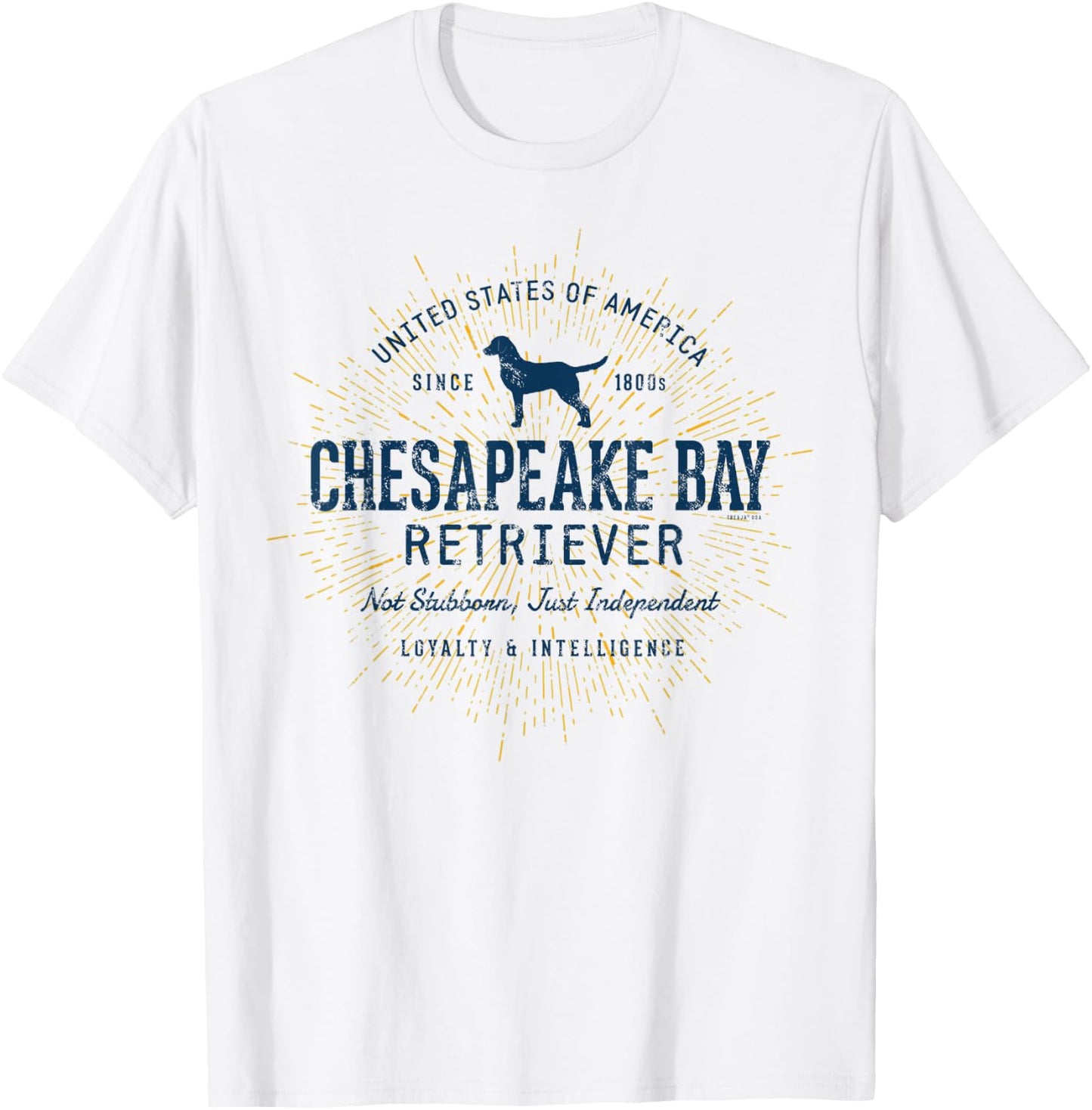 Chessie Dog Vintage Style Retro Chesapeake Bay Retriever Men Women Kids T-Shirt - T-Shirt | White