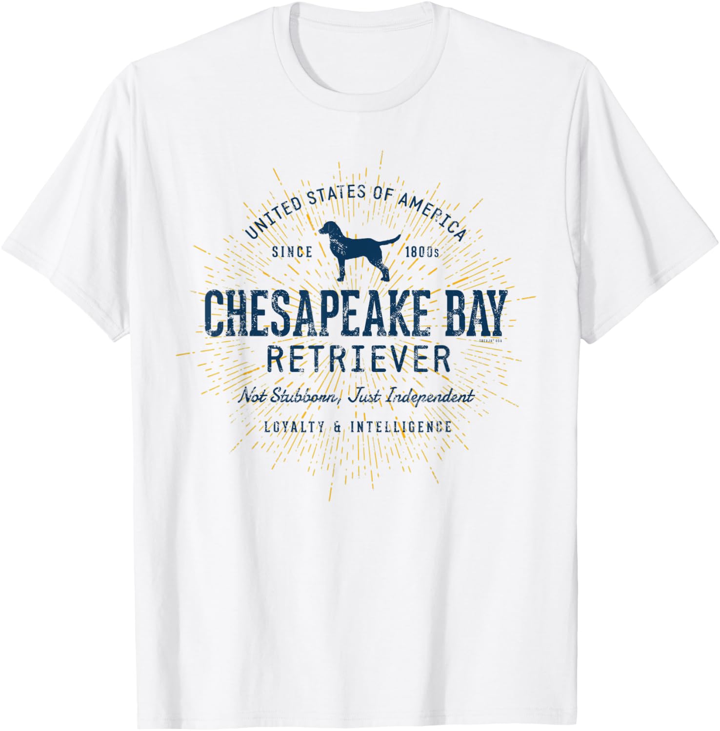 Chessie Dog Vintage Style Retro Chesapeake Bay Retriever Men Women Kids T-Shirt - T-Shirt | White