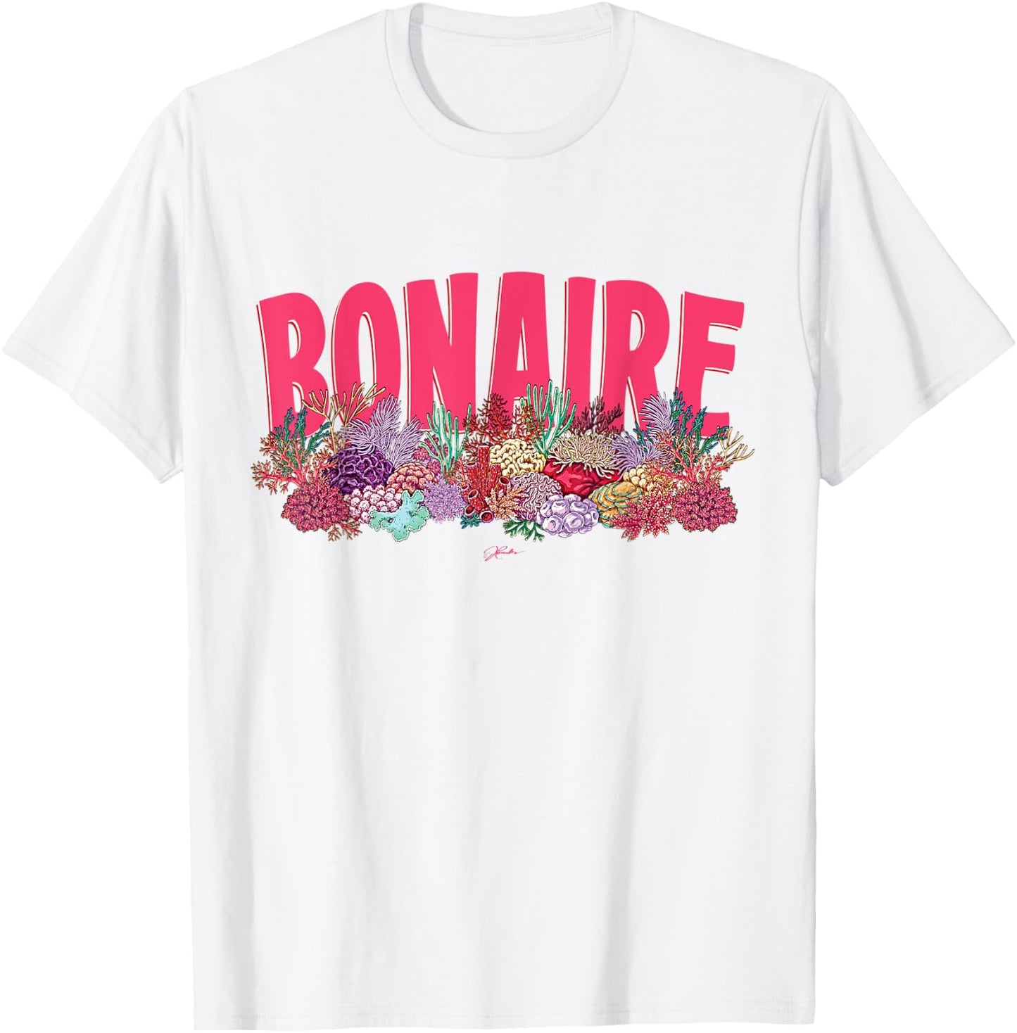 JCombs: Bonaire, Coral Reef, Beach T-Shirt - T-Shirt | White
