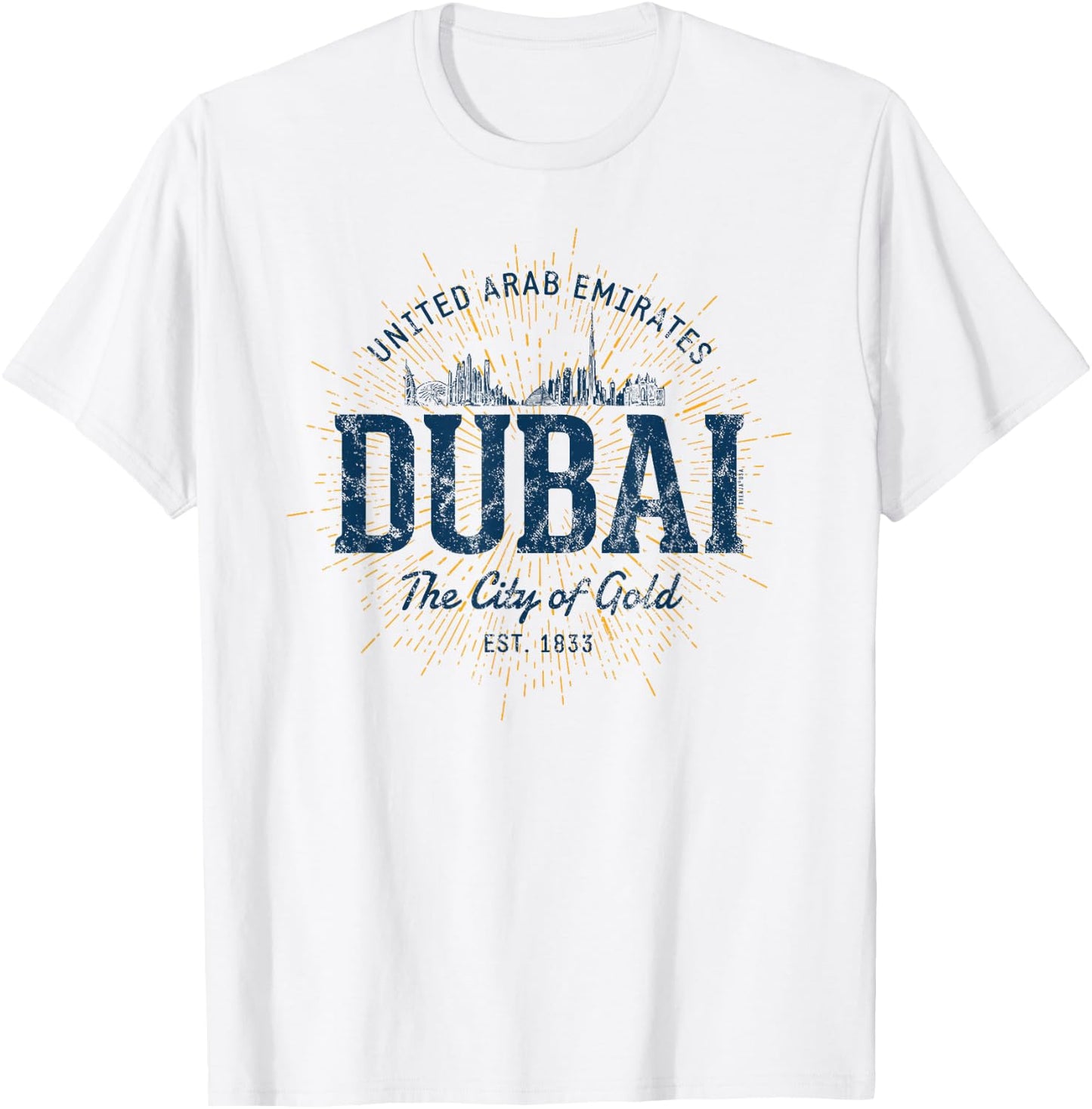 Retro UAE Vintage Dubai T-Shirt - T-Shirt | White