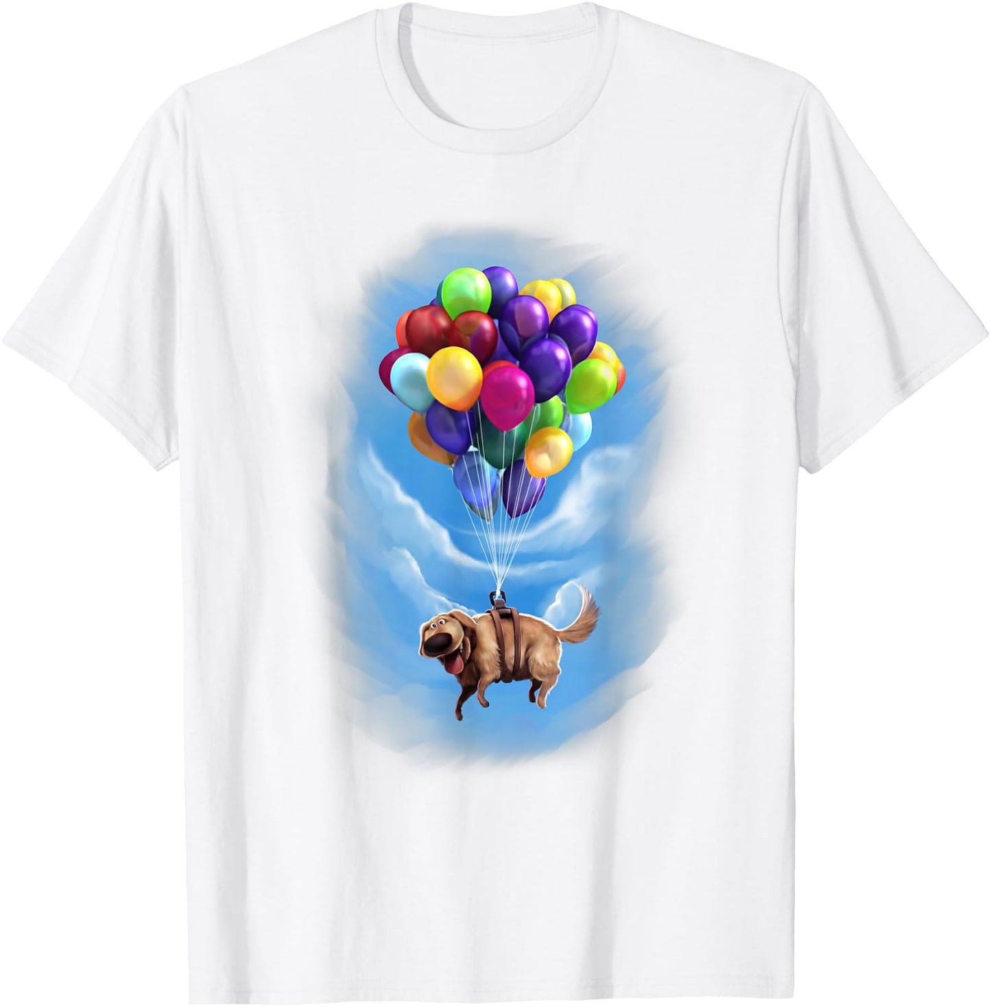 Disney Pixar Up Dug Balloon Floating Graphic T-Shirt - T-Shirt | White