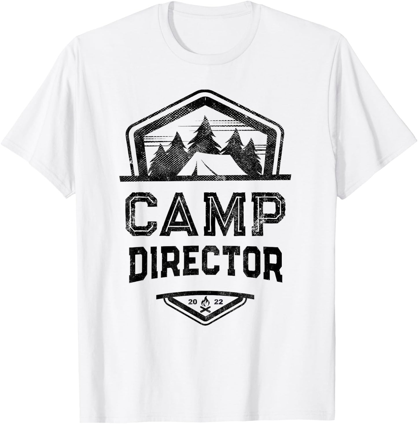 Funny CAMP DIRECTOR Camping Team Host Chaos Coordinator Crew T-Shirt - T-Shirt | White