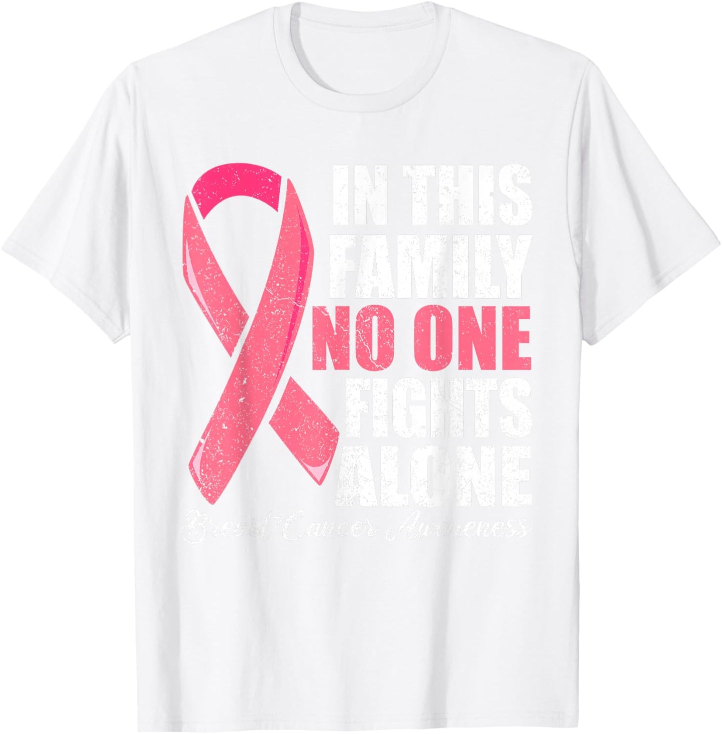 Support Breast Cancer Women, Pink Breast cancer Shirt T-Shirt - T-Shirt | White