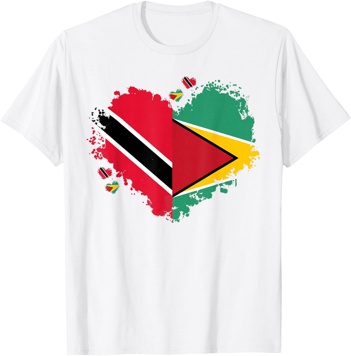 Trinidad & Guyana Flag Outfit Idea for Kids Guyanese Roots T-Shirt - T-Shirt | White
