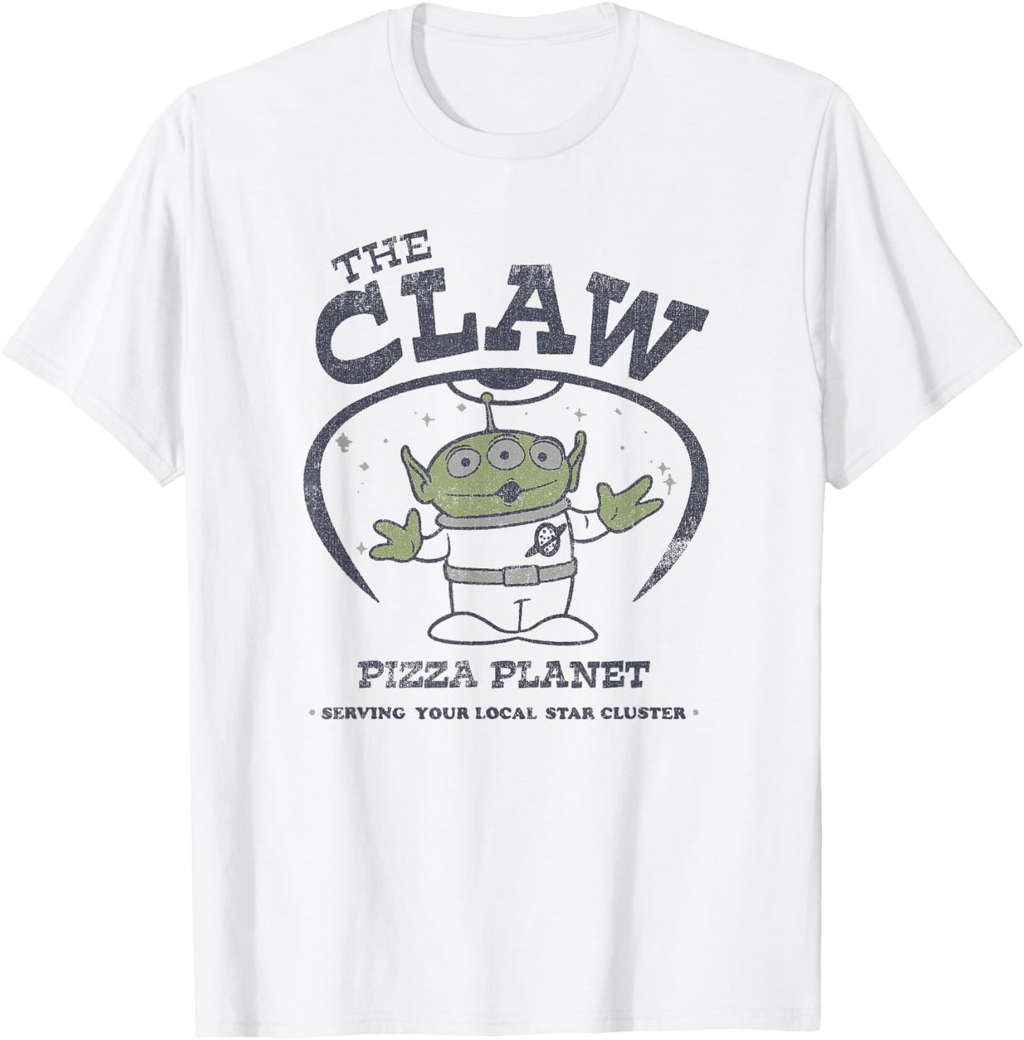 Disney Toy Story Pizza Planet Alien The Claw Poster T-Shirt - T-Shirt | White