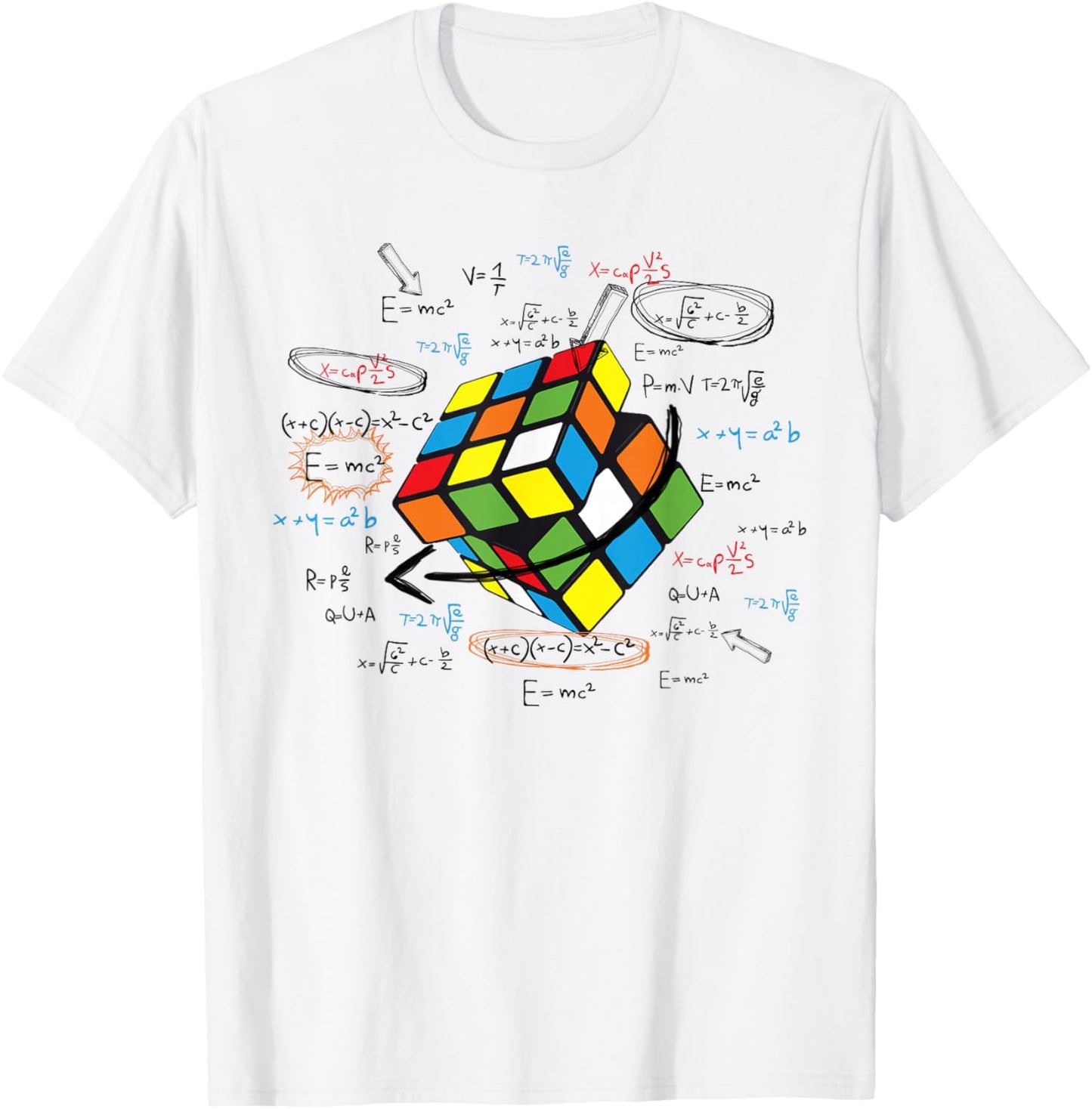Cool Math Rubik Rubix Rubics Player Cube Math Lovers Small T-Shirt - T-Shirt | White