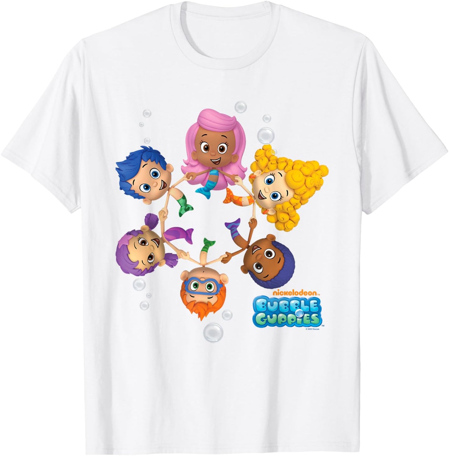Bubble Guppies Nonny, Deema, Oona, Molly, Goby, Gil T-Shirt - T-Shirt | White