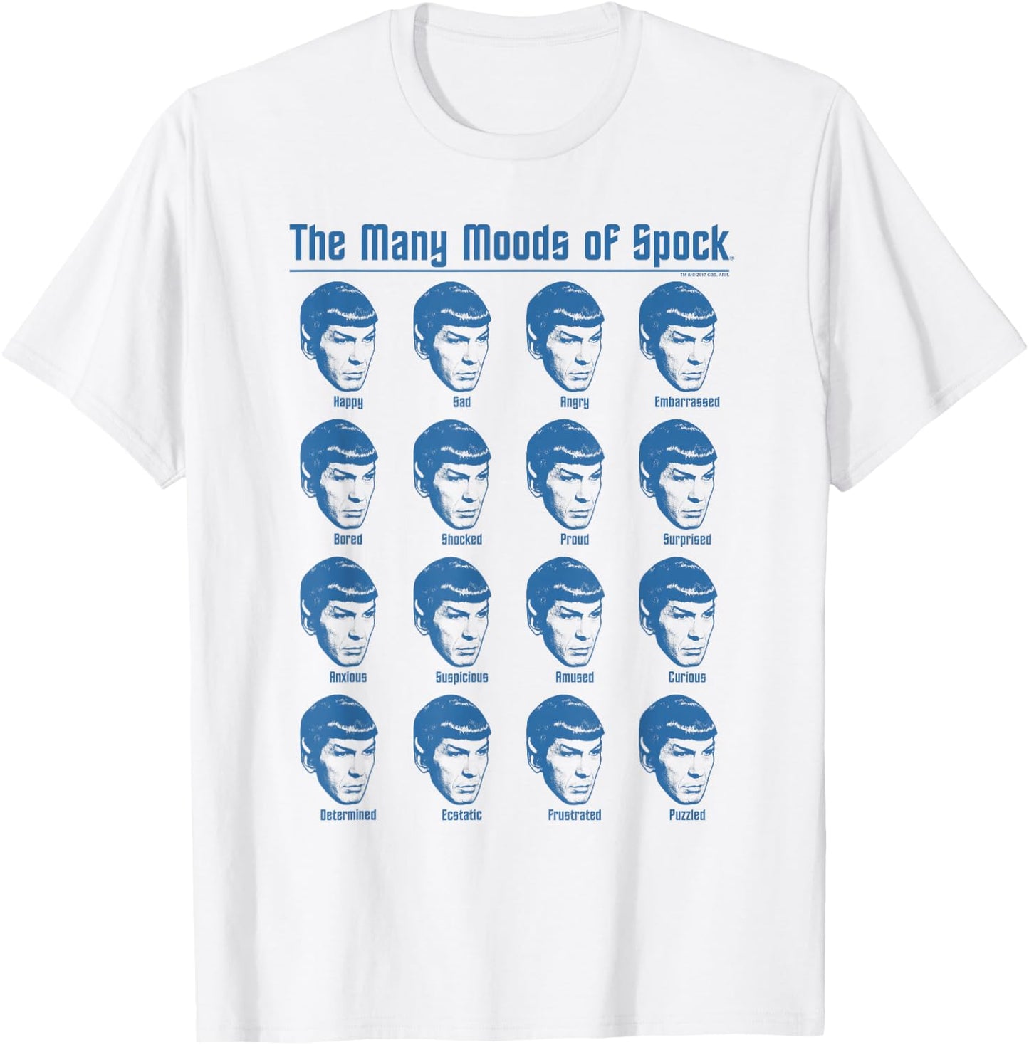 Star Trek Many Moods of Spock T-Shirt - T-Shirt | White