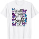 Christian Bible Verse Quote Butterfly 2 Corinthians 5:7 T-Shirt - T-Shirt | White