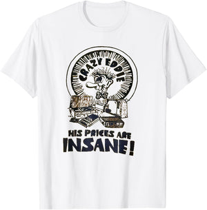 Crazy Eddie Electronics Department Store Retro Vintage T-Shirt - T-Shirt | White
